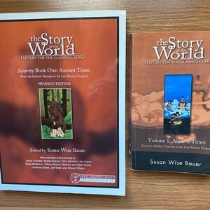Story of the world volume one ancient times, activity, book, and chapter book